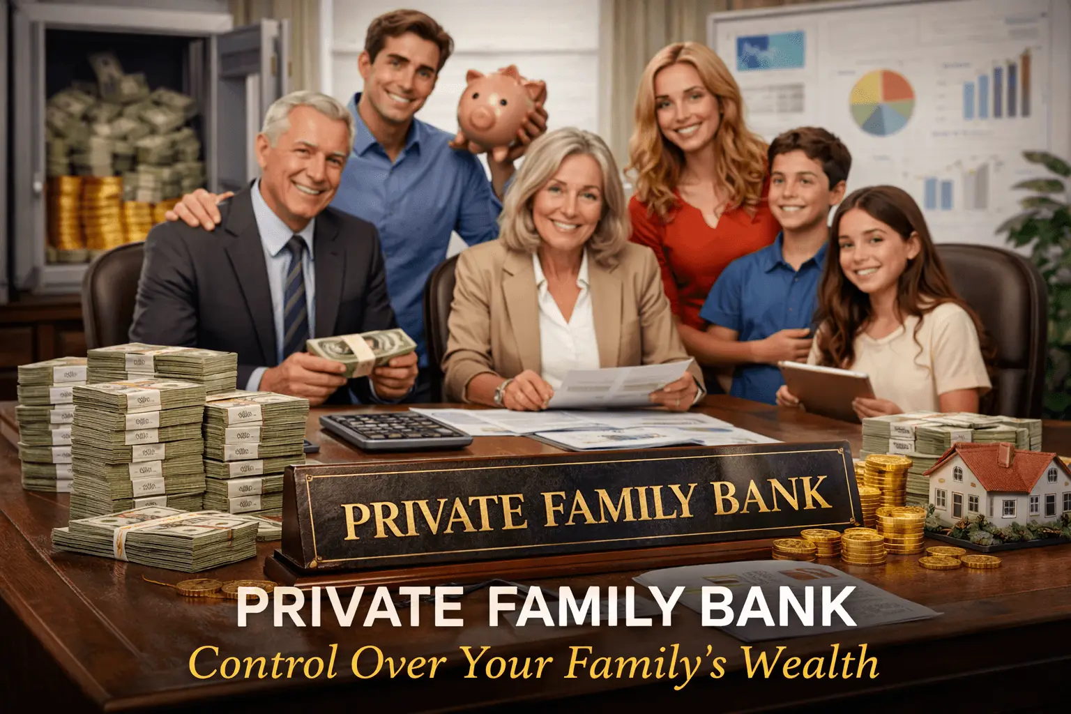 private family bank featured image showing family wealth planning, cash reserves and financial strategy