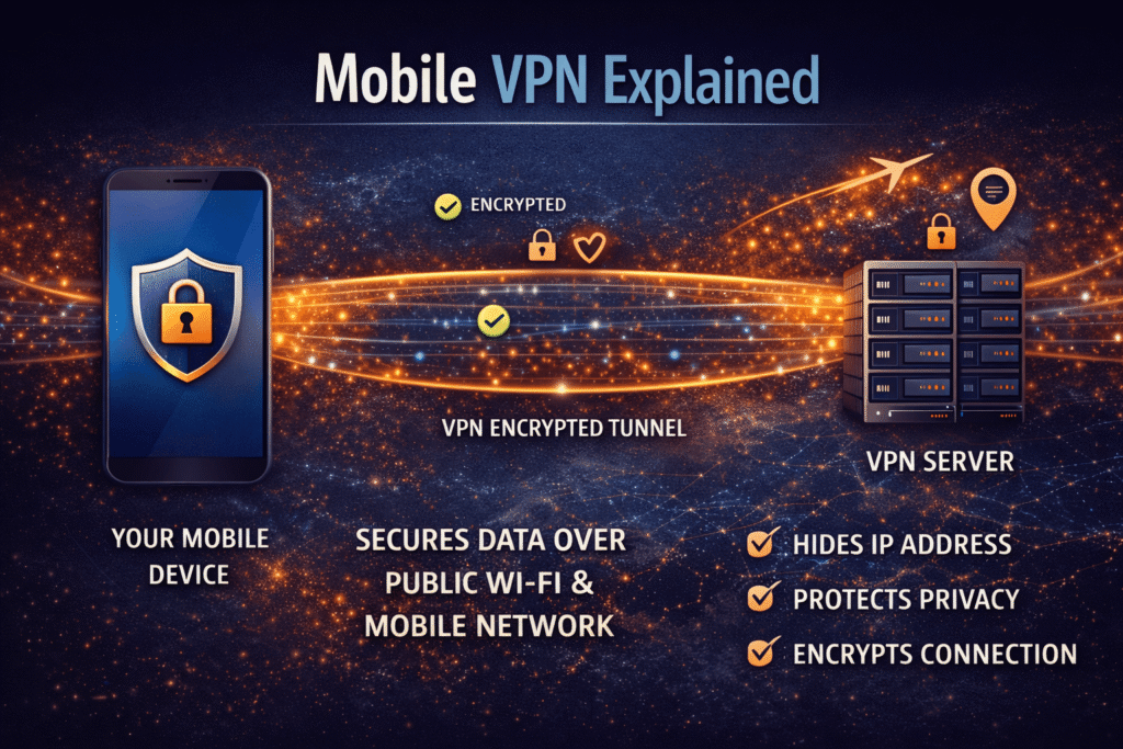 how does a vpn work on a cell phone mobile vpn explained secure connection smartphone encryption
